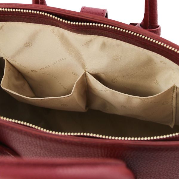 TL Bag - шкіряна сумка з золотою фурнітурою TL141529 Червона TL141529 фото
