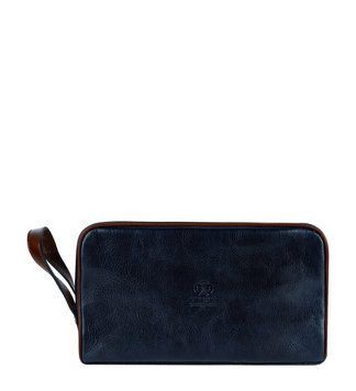 Фотографія Жіноча шкіряна косметичка Dopp Kit - All the Kings Men - Синій колір - Time Resistance 5232001W 5232001W - купити 91647 за 5 980 грн