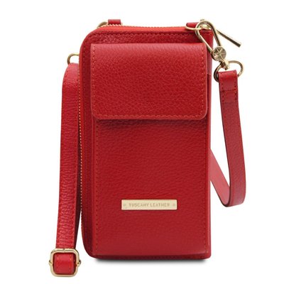 TL Bag - шкіряний гаманець з ремінцем TL142323 Помада червона TL142323 фото