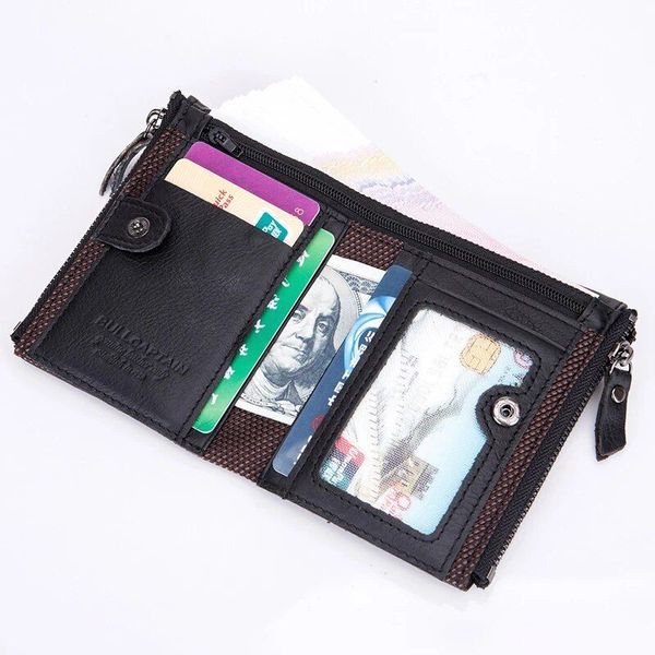 Чоловічий гаманець розкладний чорний TW001A Bull TW001 фото