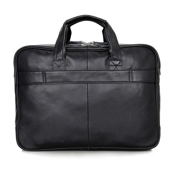 Стильна шкіряна сумка для ноутбука, чорний колір John McDee JD7367A JD7367A фото