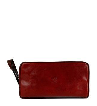 Фотографія Жіноча шкіряна косметичка Dopp Kit - All the Kings Men - Червоний колір - Time Resistance 5231901W 5231901W - купити 91646 за 5 980 грн