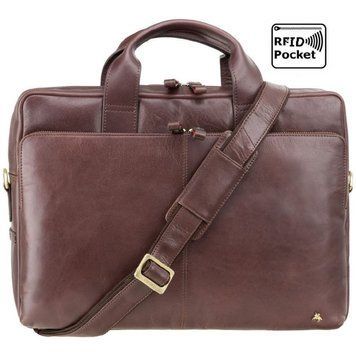 Фотографія Сумка чоловіча для ноутбука Visconti ML31 Hugo 15 (Brown) ML31 BRN - купити 92138 за 12 800 грн