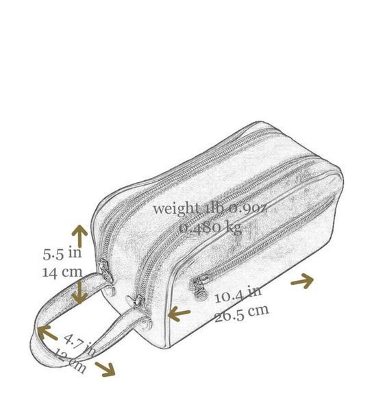 Фотографія Жіноча шкіряна косметичка Dopp Kit - All the Kings Men - Червоний колір - Time Resistance 5231901W 5231901W - купити 91646 за 5 980 грн