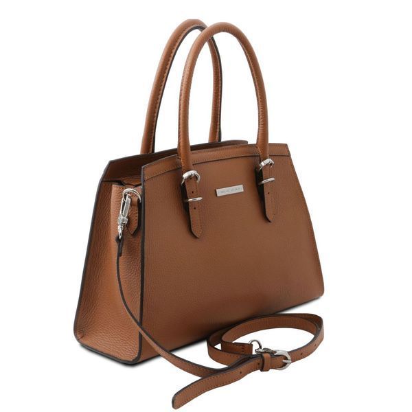 Фотографія TL Bag - шкіряна сумочка TL142147 COGNAC TL142147 - купити 2147_1_6 за 4 792 грн