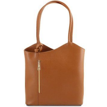 Фотографія Patty - Saffiano шкіряний кабріолет рюкзак плече TL141455 COGNAC TL141455 - купити 1455_1_6 за 4 650 грн