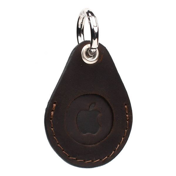 Фотографія Шкіряний чохол тримач для Apple Air Tag коричневий Grande Pelle 463120 463120 - купити 91172 за 123 грн