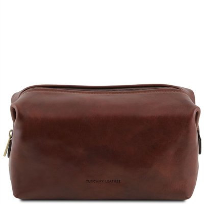 Smarty - шкіряна косметична сумка - великі розміри TL141219 коричневий TL141219 фото