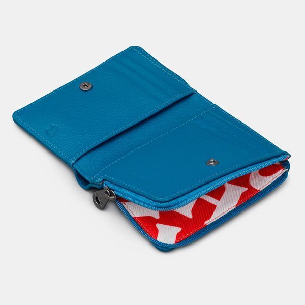 Фотографія Жіночий шкіряний гаманець Yoshi Y1275 Peacock Plume (Petrol Blue) Y1275 PCK 48 - купити 95808 за 2 050 грн