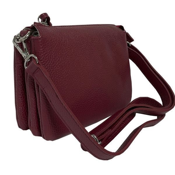 Фотографія Сумка жіноча шкіряна Borsa CA04B-30DR dark red червона BorsaCA04B30DRdarkred - купити 84795 за 6 714 грн