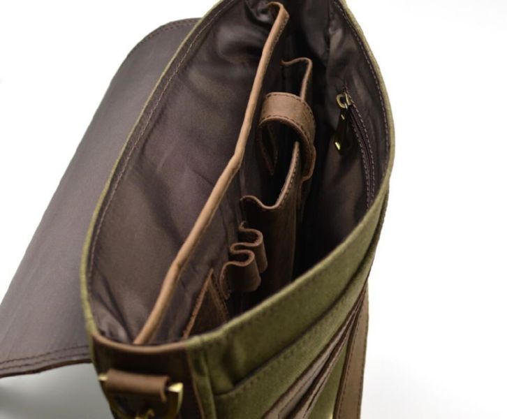 Чоловіча сумка через плече, комбінація шкіри і парусини "Canvas" RH-1808-4lx бренду Tarwa RH-1808-4lx фото
