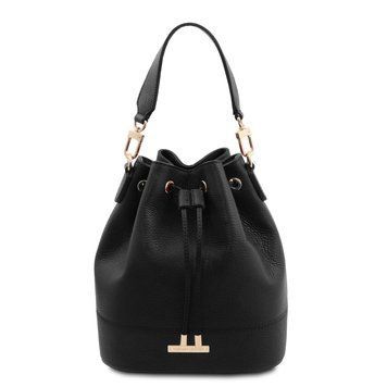Фотографія TL Bag - шкіряна сумка відро (баклет) TL142146 Чорний TL142146 - купити 2146_1_2 за 5 745 грн