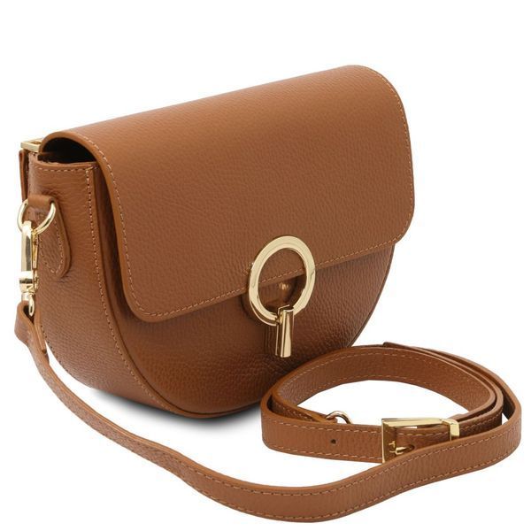 Фотографія Astrea - шкіряна сумка для плечей TL142284 COGNAC TL142284 - купити 2284_1_6 за 3 876 грн