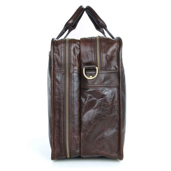Практична сумка для чоловіків з натуральної шкіри бренду John McDee 7345C JD7345C фото