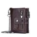 Чоловічий гаманець розкладний коричневий з ланцюжком TW040C Bull TW040C фото 1