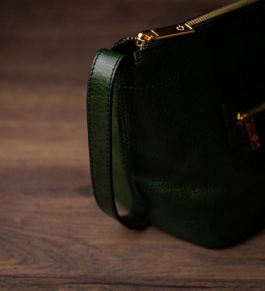 Фотографія Жіноча шкіряна косметичка Dopp Kit - Ragtime - Зелений колір - Time Resistance 5244201W 5244201W - купити 91641 за 5 750 грн