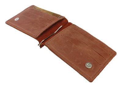 Гаманець чоловічий шкіряний затискач для купюр SULLIVAN 100-3(5) світло-коричневий 100-3(5) фото