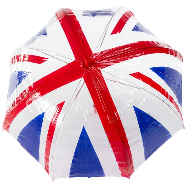 Парасолька-тростина жіноча Incognito-30 PVC Dome L736 Union Jack (Флаг) L736-021019 фото