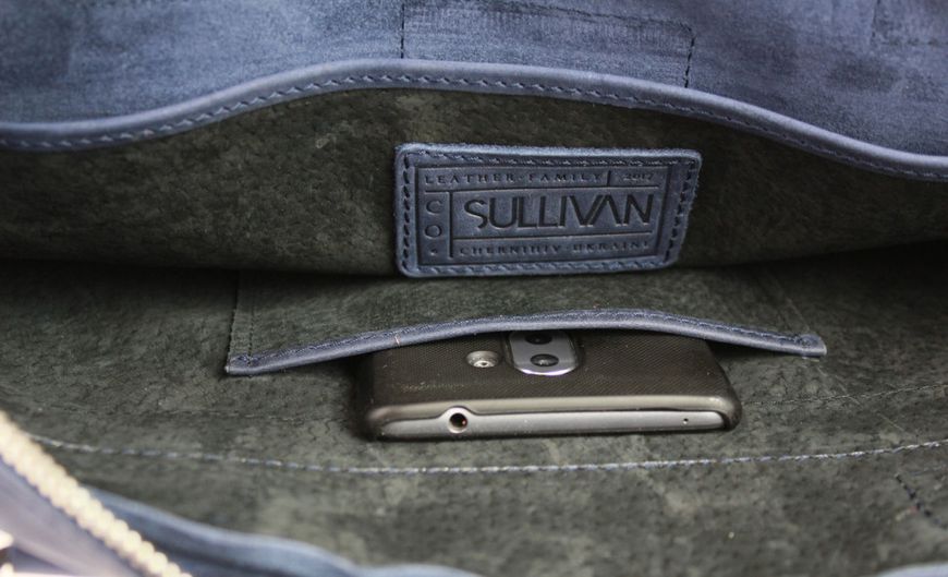 Фотографія Сумка чоловіча для документів велика шкіряна А4 SULLIVAN 74214 (45) синя 74214(45) - купити 20169 за 2 786 грн