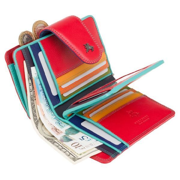 Фотографія Гаманець жіночий Visconti SP31 Poppy c RFID (Red Multi Spectrum) SP31 RED M - купити 92319 за 3 150 грн