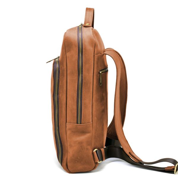 Рюкзак для ноутбука 15" дюймів RB-1240-4lx в коньячній шкірі крейзі хорс 82978 фото