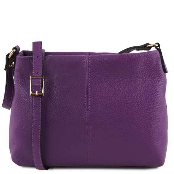 TL Bag - М'яка шкіряна сумка для плечей TL141720 Фіолетова TL141720 фото