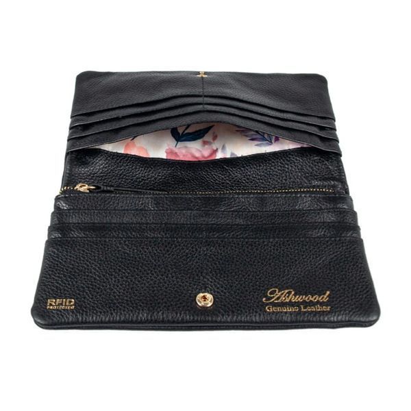 Фотографія Гаманець жіночий Ashwood J56 Black (Чорний) J56 BLACK - купити 92735 за 2 450 грн