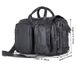 Шкіряна сумка трансформер JD 7014A рюкзак, бриф, сумка чорна JD7014A фото 4
