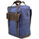 Джинсовий великий рюкзак із канвас в комбінації зі шкірою RK-3943-4lx TARWA RK-3943-4lx фото 2