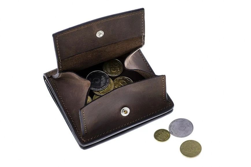 Портмоне Lettera з монетницею, коричневий Grande Pelle 537120 537120 фото