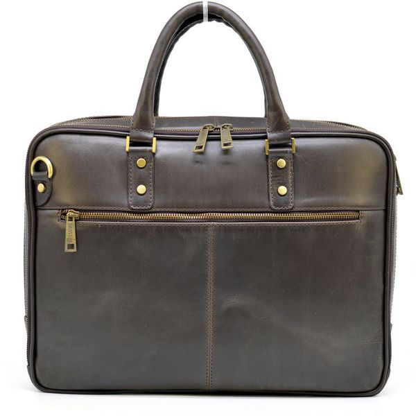 Чоловіча шкіряна сумка-портфель тонка, коричнева TARWA TC-4766-4lx TC-4766-4lx фото