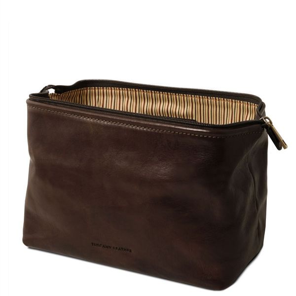 Smarty - шкіряна косметична сумка - невеликий розмір TL141220 Темно -коричневий TL141220 фото