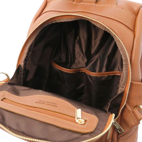 TL Bag - м'яка шкіряна рюкзак TL142138 COGNAC TL142138 фото
