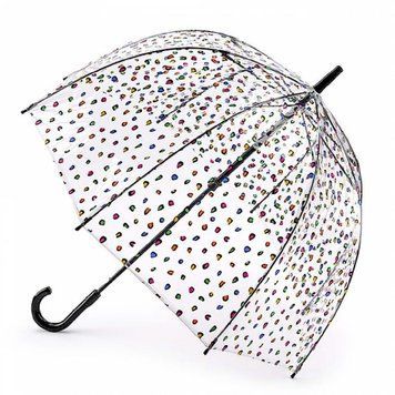 Фотографія Парасолька-тростина жіноча Fulton Birdcage-2 L042 Candy Leopard (Конфетный леопард) L042-033623 - купити 92275 за 1 950 грн