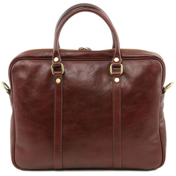 Prato - ексклюзивна шкіряна сумка для ноутбука TL141283 Браун TL141283 фото