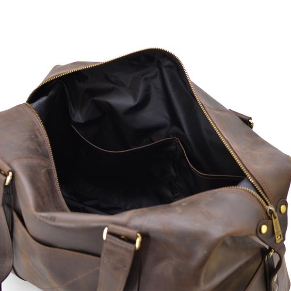 Шкіряна дорожня спортивна сумка тревел TARWA RC-0320-4lx коричнева RC-0320-4lx фото