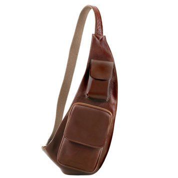 Фотографія Шкіряний слінг кросовер TL Bag141352 коричневий TL141352 - купити 1352_1_1 за 6 936 грн