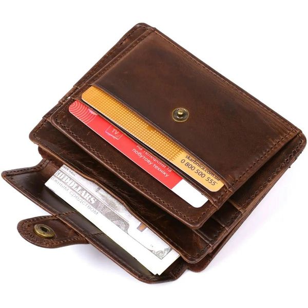 Шкіряний чоловічий гаманець Bexhill bx1014 коричневий bx1014 фото