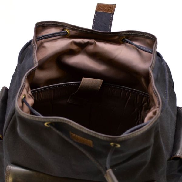 Рюкзак міський, мікс канвасу і шкіри RAc-6680-4lx TARWA RAc-6680-4lx фото