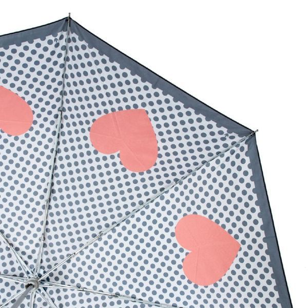 Фотографія Парасоля жіноча Fulton L354-041697 Minilite-2 Love Heart Spot (Серця) L354-041697 - купити 93005 за 1 590 грн