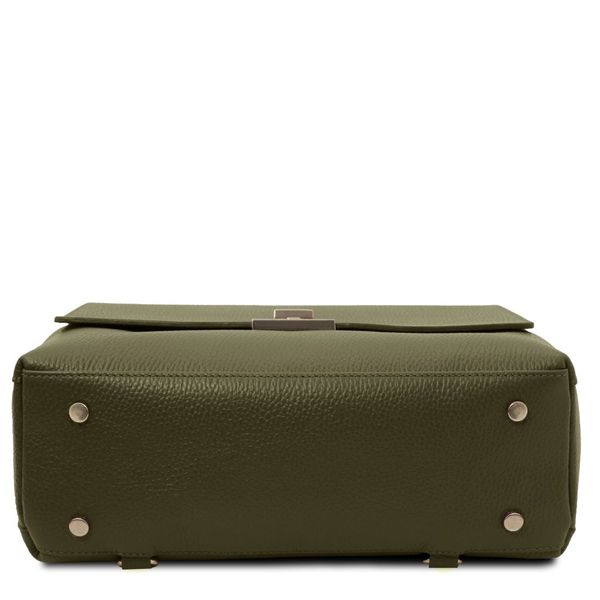 Silene - шкіряна конвертована рюкзак сумочка TL142152 Лісовий зелений TL142152 фото