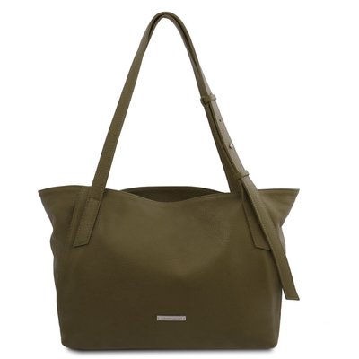TL Bag - М'яка шкіряна сумка для покупок TL142230 Лісовий зелений TL142230 фото