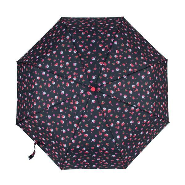 Фотографія Парасолька жіноча Fulton L354-041680 Minilite-2 Strawberry Garden (Полуничний сад) L354-041680 - купити 93004 за 1 590 грн