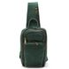 Шкіряний рюкзак слінг на одне плече TARWA RE-0910-4lx зелений колір RC-0910-4lx фото 3