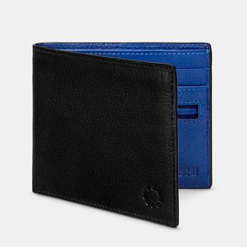 Фотографія Гаманець чоловічий Yoshi Y2378 17 29 (Black/Blue) Y2378 17 29 - купити 93085 за 1 550 грн