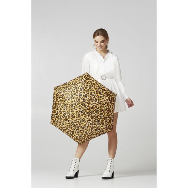 Міні парасолька жіноча Fulton L501 Tiny-2 Bling Leopard (Леопард с блестками) L501-037621 фото