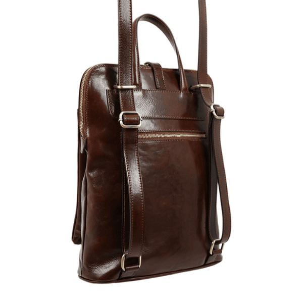 Фотографія Womens Convertible Leather Backpack Shoulder Bag - Emma - Коричневий колір - Time Resistance 5218801 5218801 - купити 67061 за 11 000 грн
