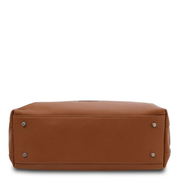 TL Bag - М'яка шкіряна сумка для покупок TL142230 COGNAC TL142230 фото