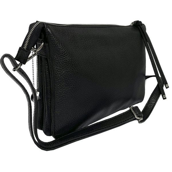 Фотографія Сумка жіноча шкіряна Borsa CA04B-29BK nero чорна BorsaCA04B29BKnero - купити 84430 за 7 297 грн