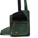 Шкіряний слінг рюкзак на одне плече TARWA RE-232-3md зелений RE-232-3md фото 5